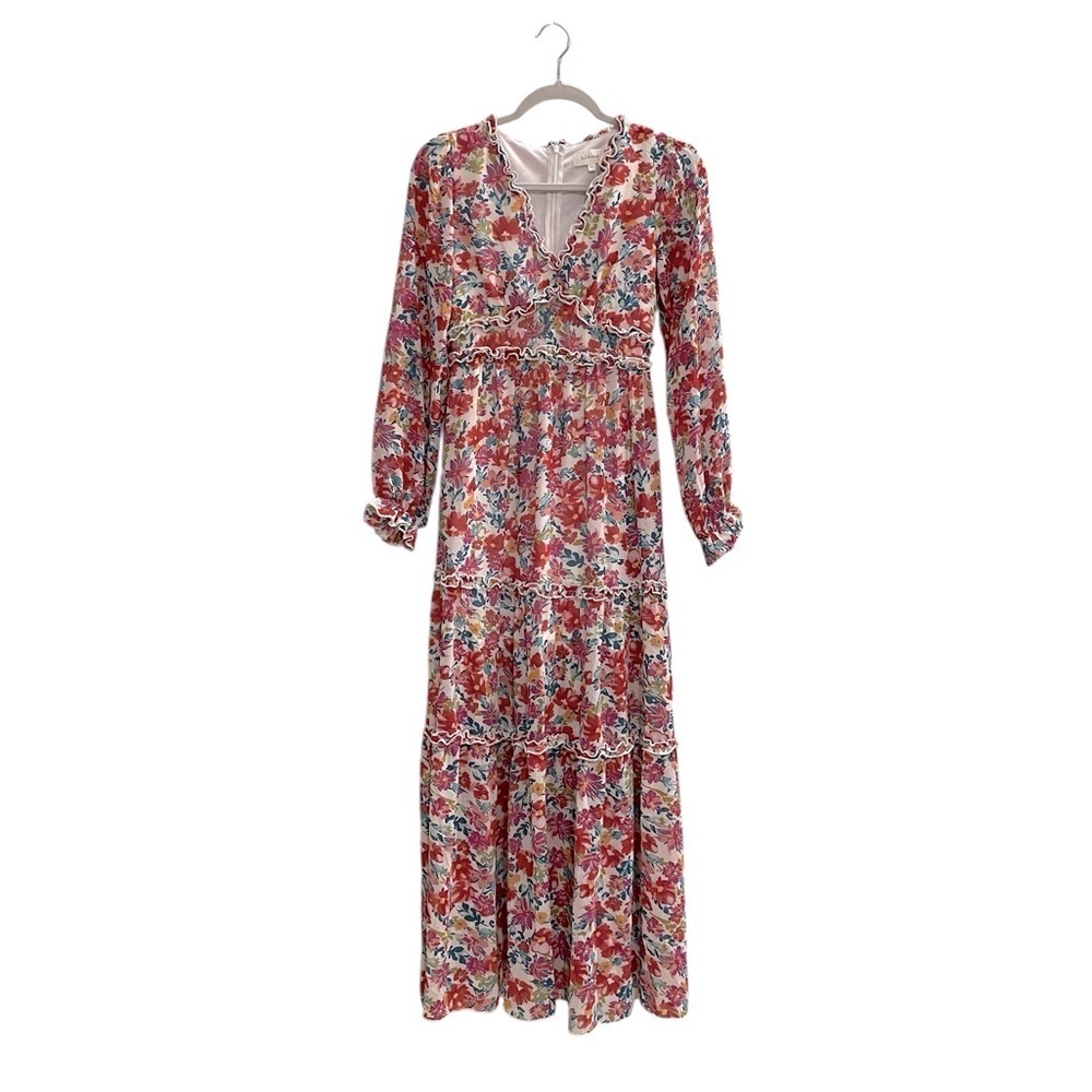BOHME Floral Long Sleeve Maxi Dress Size XS - Picture 10 of 11